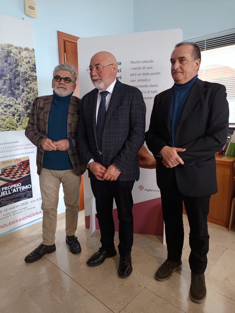 Taranto, 11 marzo 2025 – La violenza non cura: un incontro in teatro per sensibilizzare i più giovani sulla violenza contro gli operatori sanitari.