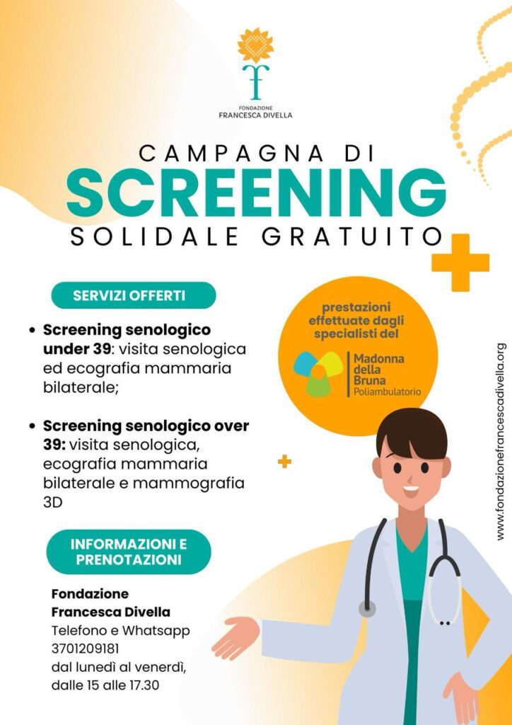 SCREENING SENOLOGICO SOLIDALE GRATUITO: