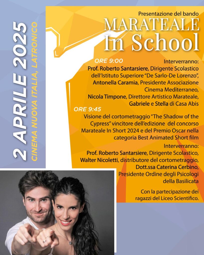 A Latronico si presenta mercoledì l'edizione 2025 di “Marateale in school”