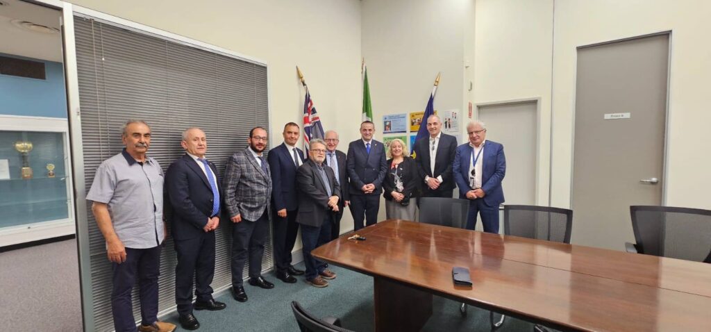 La delegazione Istituzionale del Comune di Viggiano incontra il Console Generale d'Italia Chiara Mauri e visita il COASIT