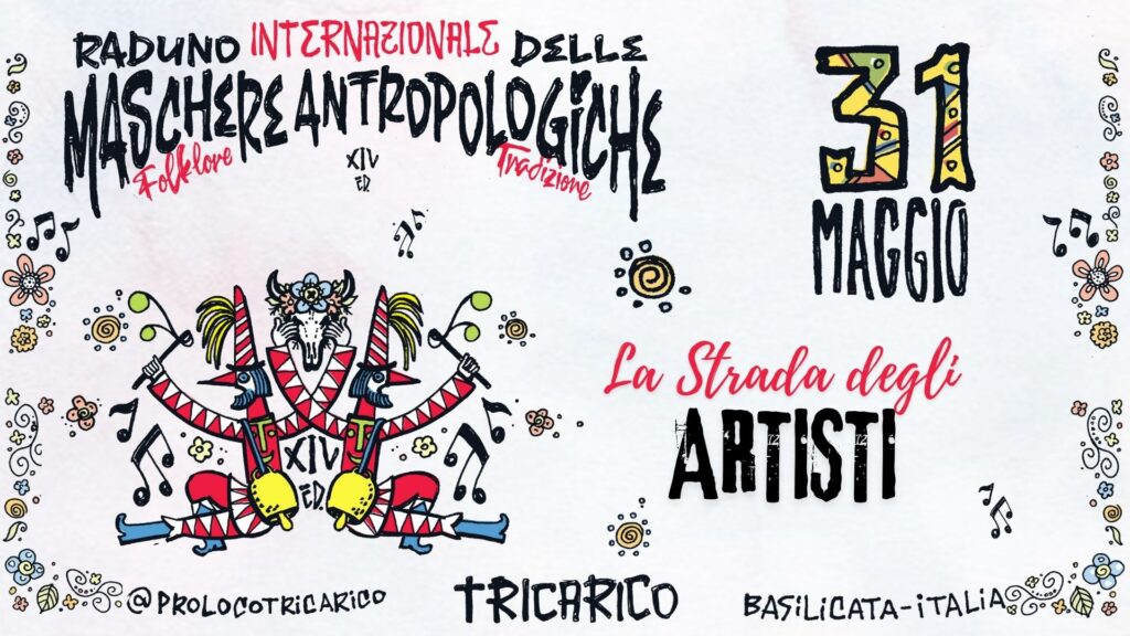 Tricarico si prepara ad accogliere il R.I.M.A. 2025 Raduno Internazionale delle Maschere Antropologiche Tricarico
