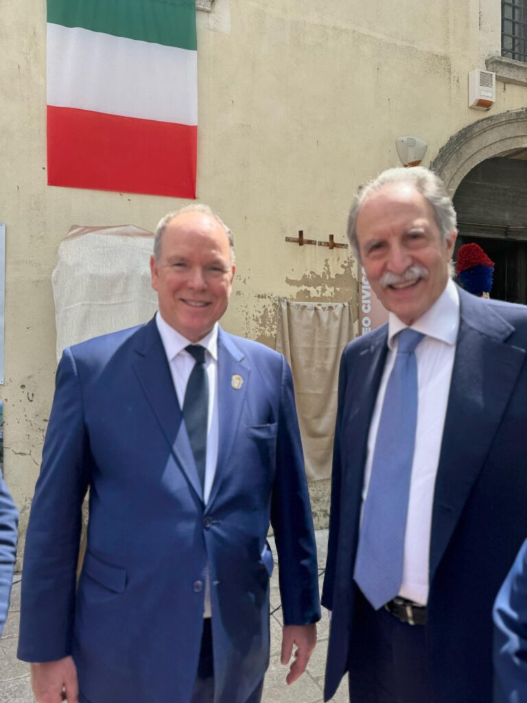 Bardi accoglie il Principe Alberto di Monaco a Irsina principe