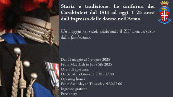 locandina - esposizione uniformi