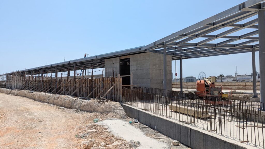 QUESTA MATTINA IL SOPRALLUOGO DEL SINDACO SUL CANTIERE PER LA RIQUALIFICAZIONE DEL MOLO SANT’ANTONIO