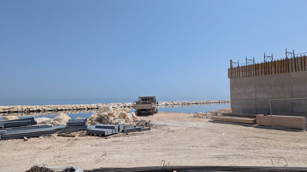 QUESTA MATTINA IL SOPRALLUOGO DEL SINDACO SUL CANTIERE PER LA RIQUALIFICAZIONE DEL MOLO SANT’ANTONIO