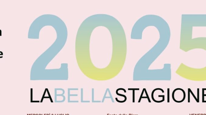 LOCANDINA EVENTI - LA BELLA STAGIONE DI TITO 2025