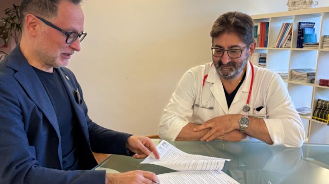 Il DG Giuseppe Spera con il dottor Giuseppe Guarini