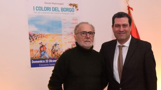 Il pittore Pasquale Colle e il giornalista Donato Mastrangelo